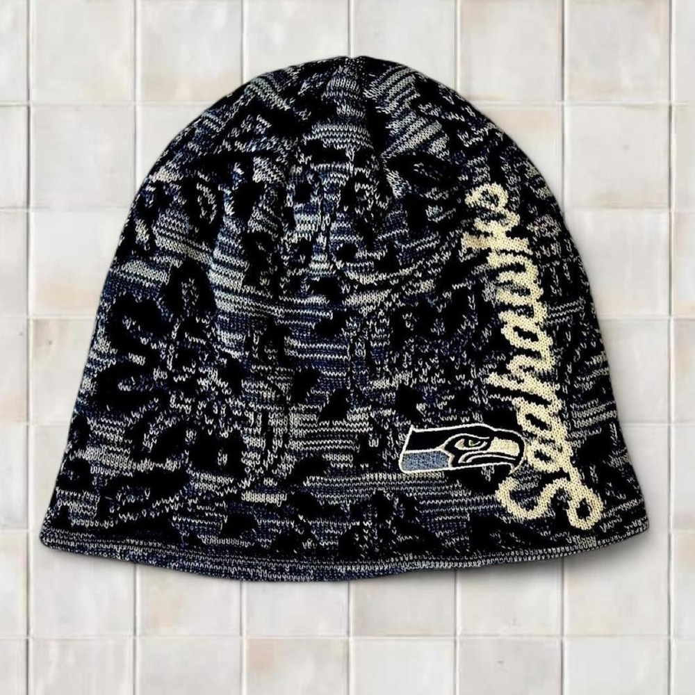 Reebok Retro Sport Seattle Seahawks Feminine Floral Beanie Hat